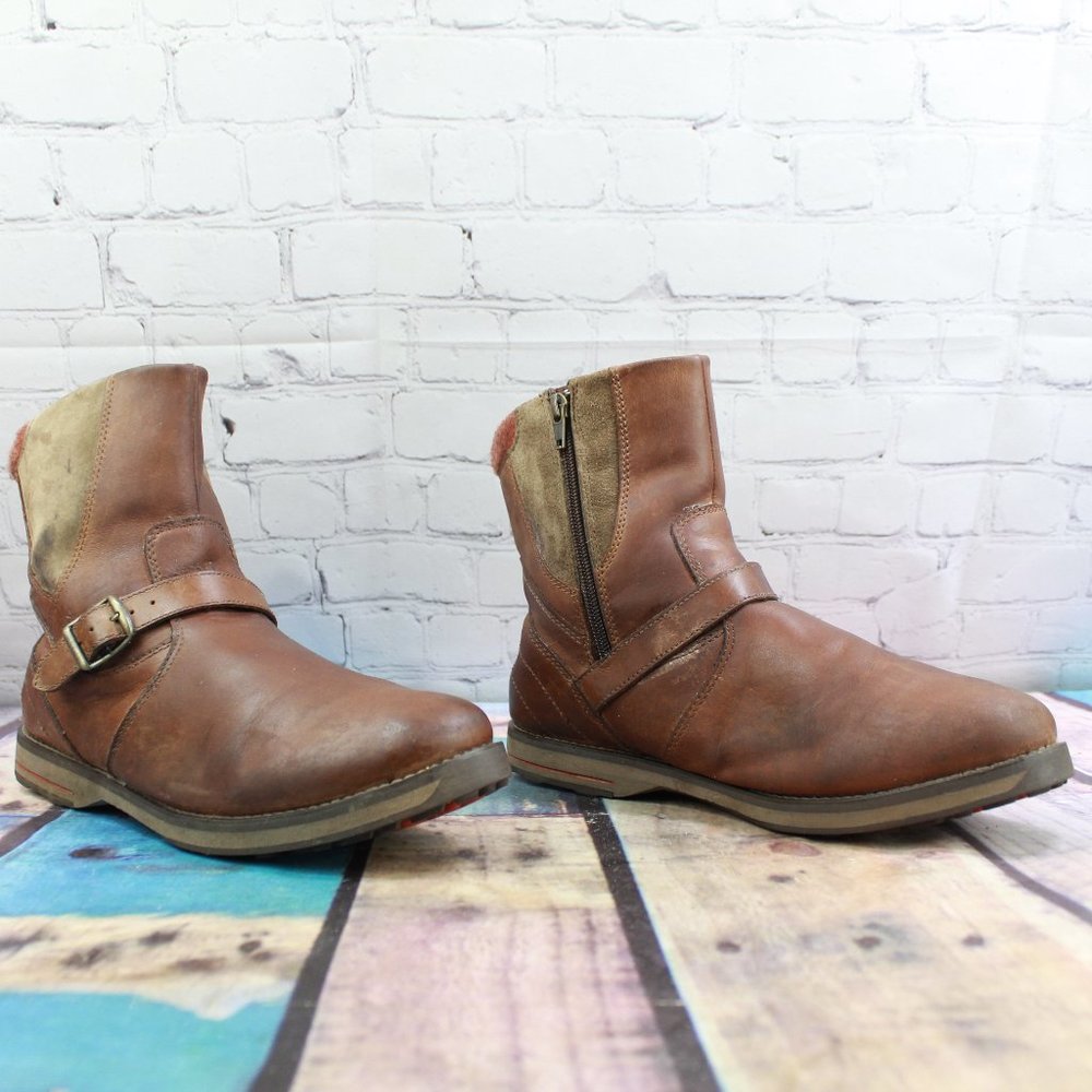 LL BEAN Park Ridge Zip Casual Boots Size 10 Wide - Picture 2 of 9